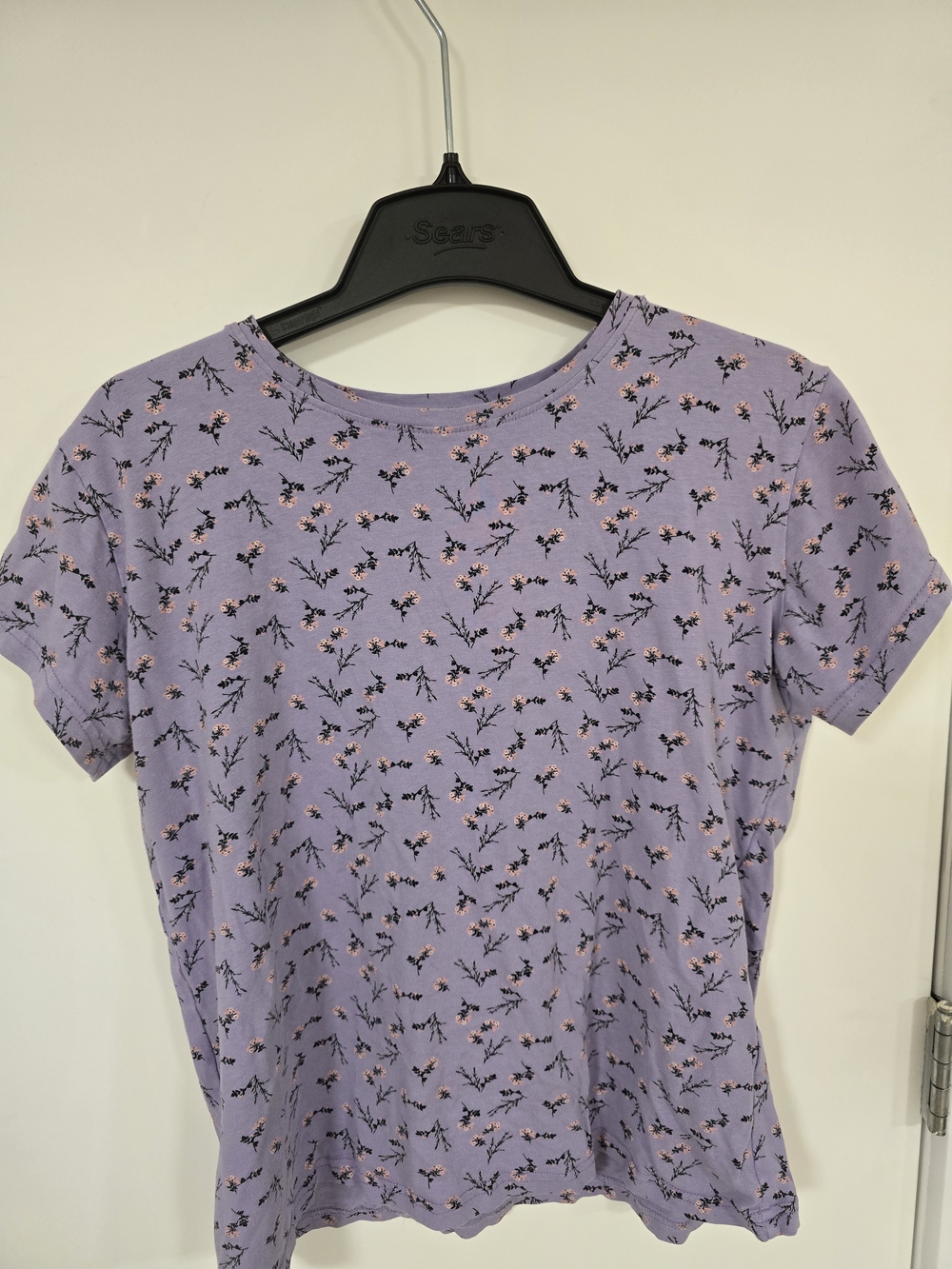 Lilac Floral Crewneck Tee